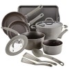 Rachael Ray 14741 11-Piece Nonstick Cookware Set - Gray