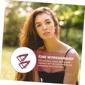 SAFIGLE 1 Pair Wood Panel Earrings Earings for Women Earrings for Women Orrous Earrings for Women Studs Fashion Earrings Earrings Female Ear Accessory Post Earrings for Women