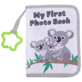 BESTonZON Baby Album Cloth Photo Book for Babies, Baby's My First Family Album, Soft Photo Cloth Book Baby Cloth Photo Book Soft Cloth Baby Photo Book Organizer, My First Book of Photos Baby Memory