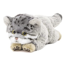 Carolata Manuru Cat Large Plush Animal (Nesoberi Series), 5.9 x 3.5 x 9.8 inches (15 x 9 x 25 cm)