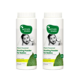 Mother Sparsh Polvo natural sin talco para bebés, 100 g (paquete de 2)                                                                                