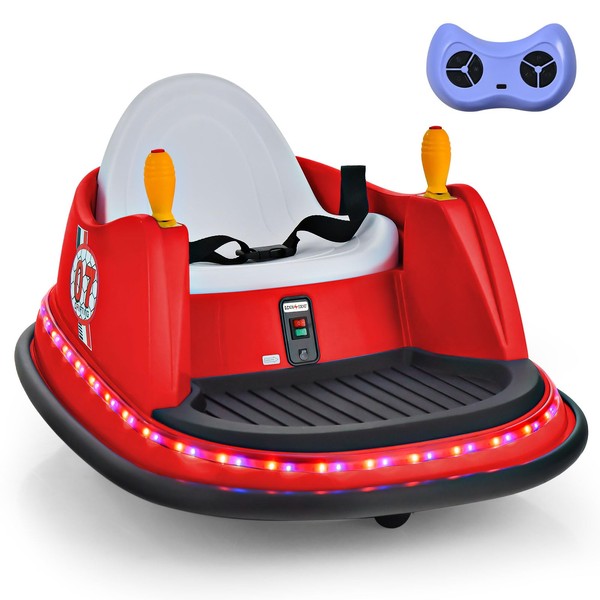 HONEY JOY 12V Toddler Bumper Car, Battery Powered Baby Ride