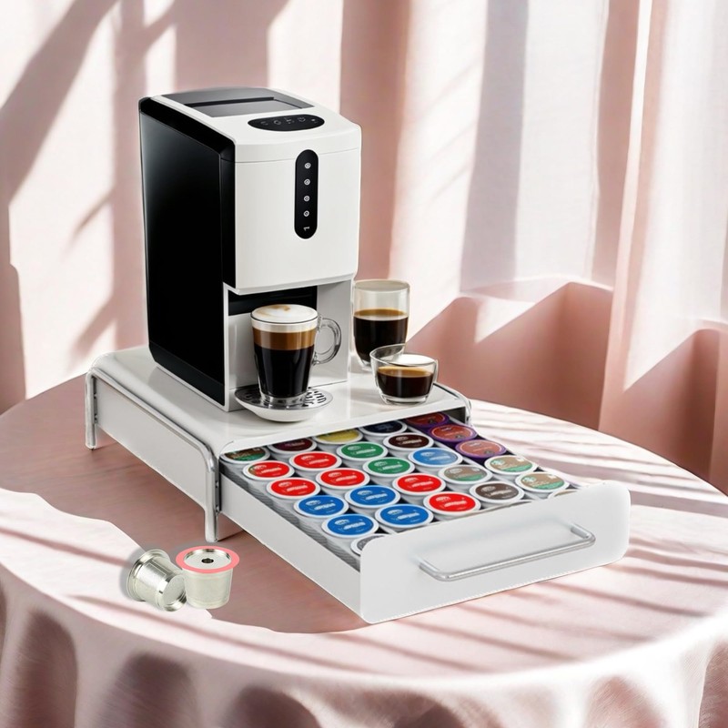 COMOCE K Cup Holder Drawer, Compatible with K-Cups, 30 Pods
