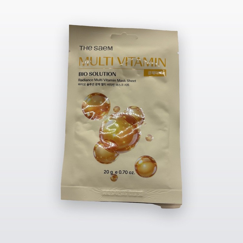 The Saem 10+10 Bio Solution Radiance Multi Vitamin Mask Sheet