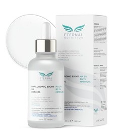 Serum HYALURONIC EIGHT 2, Vitamin B5 1, Retinol 0.2. 50 ml. Suero Ultra Hidratante Antiarrugas  Ingredientes Naturales  Skin Care  Piel Sana y Joven  
