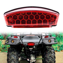 LOKLISUM Motorcycle Rear Light 12 V 21 LED Number Plate Light Brake Light Universal Compatible with ATV Quad Scooter Street Bike Cruiser Cafe Racer Dirt Bike E24 E-Approved