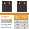 YoungsTex Short Blackout Curtains 36 Inch Length for Kitchen Window