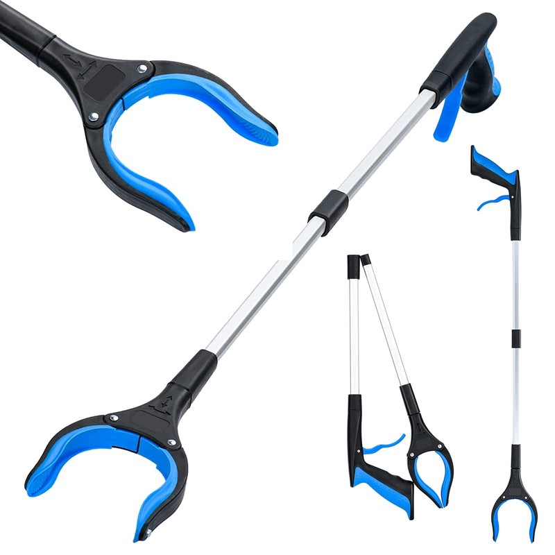 2-Pack Grabber Reacher Tool,32 Inch Extra Long Foldable Pick Up