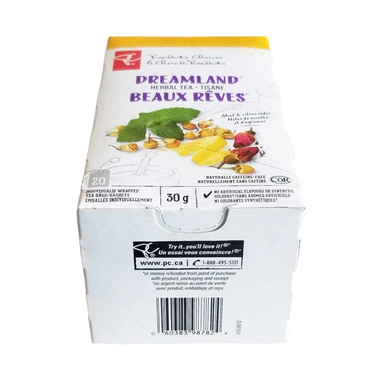 President's Choice Dreamland Herbal Tea, 20ct, 40g/1.4 oz. Box