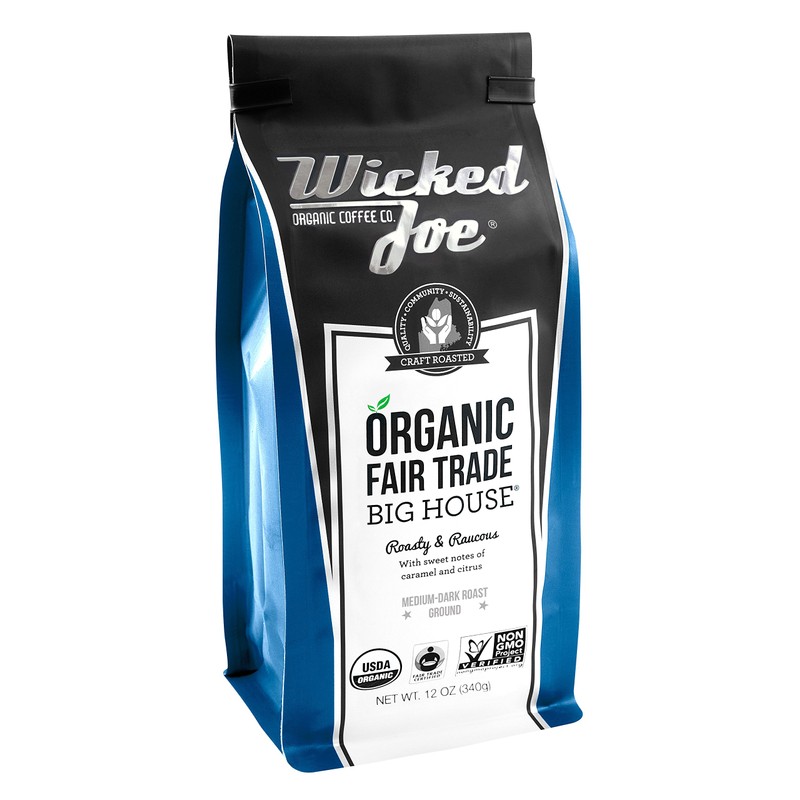 Wicked Joe Coffee Big House Ground, 12 oz, Blue