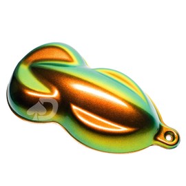 Chameleon Spray Paint Kit | Includes Sealer, Aerosol Color Shift Spray Paint, and Gloss Clear for Cars, Bikes, Wheels. Strongest Automotive Grade Shifting Effect. (Orange, Gold, Green - SOUR LAVA BLACK KIT)