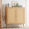 Shintenchi Rattan Buffet Cabinet with Storage, Sideboard Buffet Cabinet with