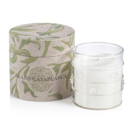 Zodax Grand Casablanca Glass Jar Scented Candle for Home Decor - Single-Wick Candle Ideal for Kitchen and Bathroom - Makes a Great Gift for Women and Men - Wild Tuberose - 6.5 Oz. -
