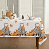 Artoid Mode Maple Leaves Pumpkins Gnome Autumn Table Cloth, Rectangular
