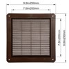 ECOPRO VENT Brown Square Ventilation Grille / 8" x 8"