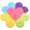 Heart Foot Acupressure Magnetic Mat 2P (Color Random) 37.5x33cm