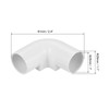 sourcing map PVC Conduit Coupler Elbow Fittings 25mm Inspection for
