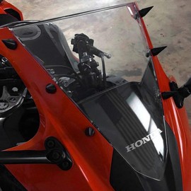 HTTMT MT218-002-BK (6 pcs) Universal Black Spike Bolts Compatible with Windscreen Fairings License Plate