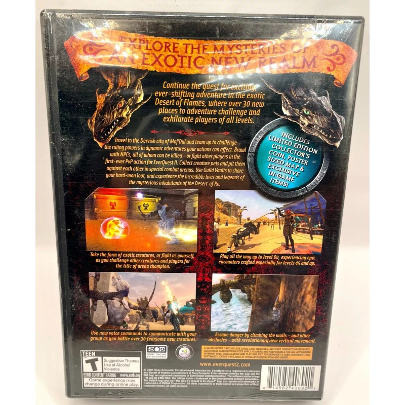 Everquest II: Desert of Flames - PC Game/NEW