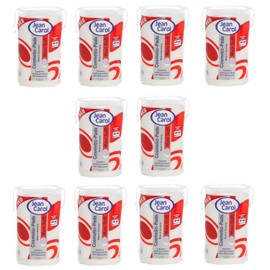 JEAN CAROL MAXISOFT Oval Cotton Pads, Lint-Free, Value Pack (10 x 35 Pieces), Cleaning & Removing Make-Up of the Face, Sustainably Made from 100% Natural Fibres