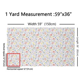 Erosebridal - Tela de cerdo rosa de The Yard, tela de tapicería de animales para mascotas, tela decorativa rústica de animales de granja, tela floral de hojas vibrantes para interiores y exteriores,