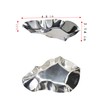 12 Pcs Grillable Oyster Shells, 304 Stainless Steel Oyster Grilling