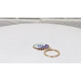 Set Of 2 Wicca New Age Metaphysical All Seeing Eye Of Protection Keychain Charms