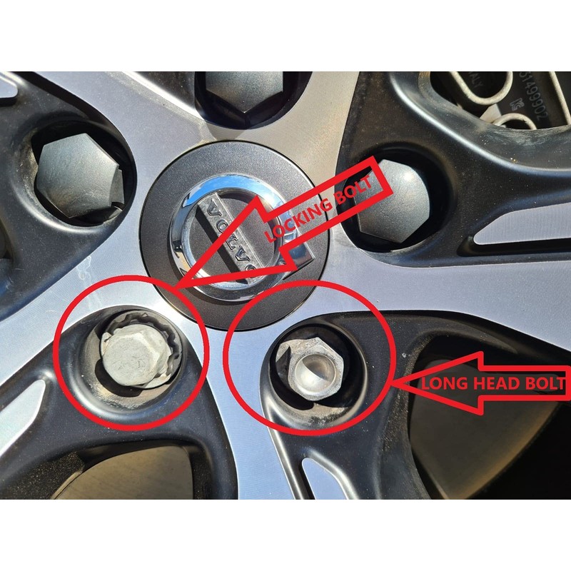 Partsdealers WHEEL NUT COVERS FOR VOLVO S60 S80 S90 V50
