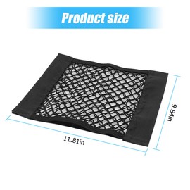 AICEL Mesh Cargo Net for Car Trunk Storage, Elastic Vehicle Pocket Storage Mesh Net, Automotive Netting Wall Sticker Organizer Pouch Bag Accessories, Universal for SUV, Sedan, Truck