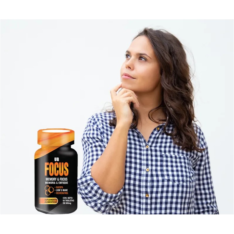 Pack 2 Ub Focus Mejora La Memoria, Cansancio Mental 120