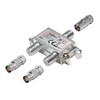 2-Way TV Splitter with Coaxial Adapters for Cable TV 1