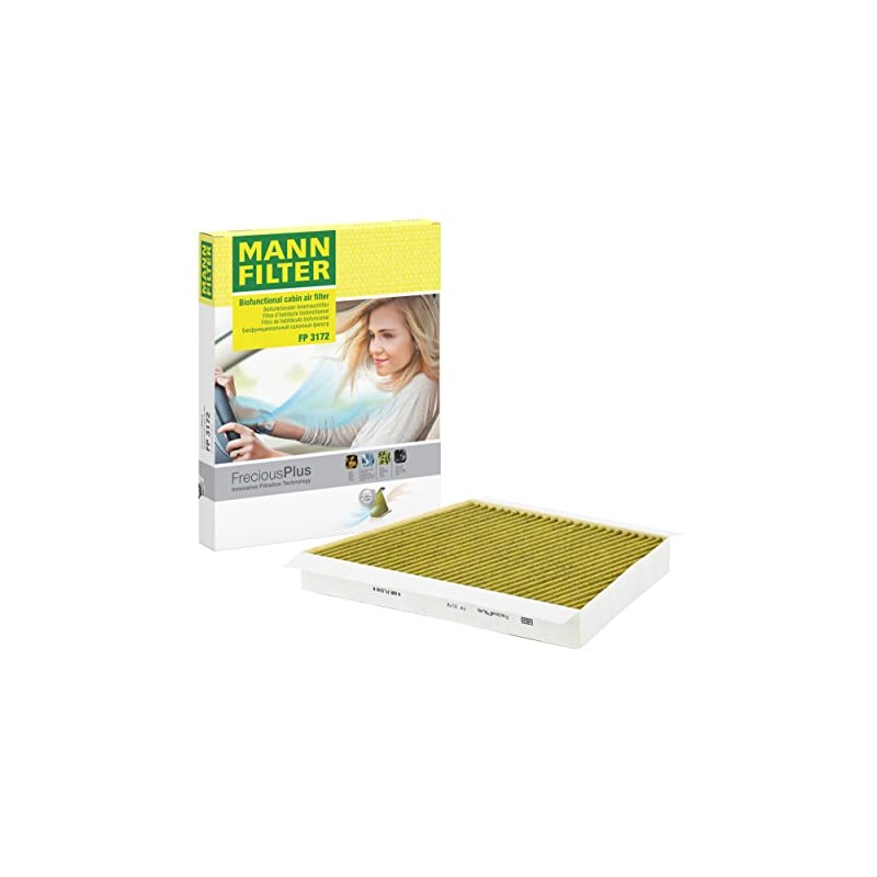 MANN-FILTER FP 3172/1 Interior Filter– FreciousPlus biofunctional pollen filter –
