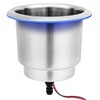 Young Marine Stainless Steel Cup Holder with Light and Drain