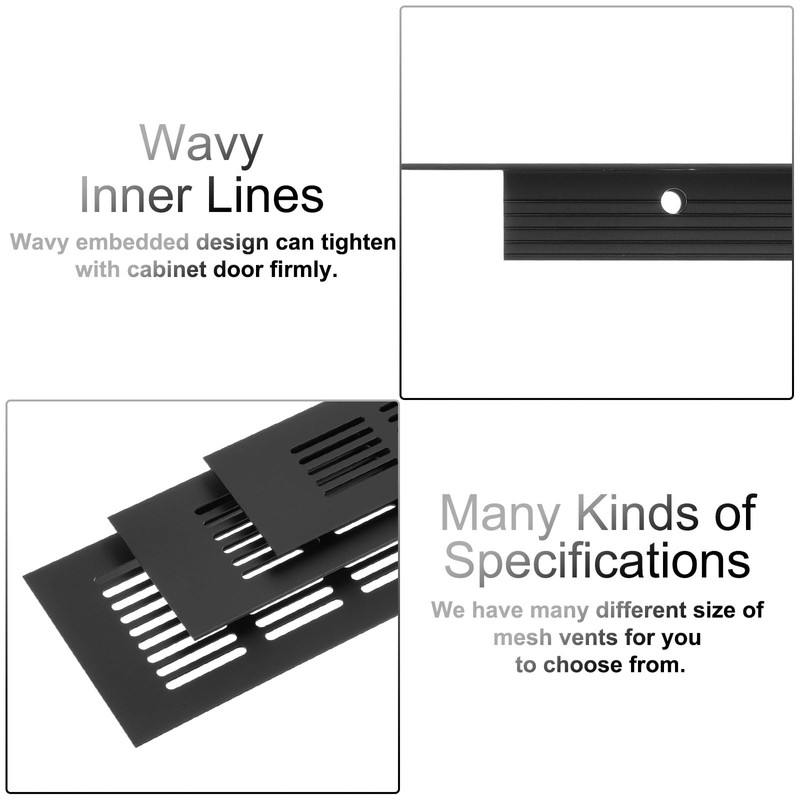 sourcing map Rectangle Ventilation Grille, Aluminum Alloy Mesh Air Vent