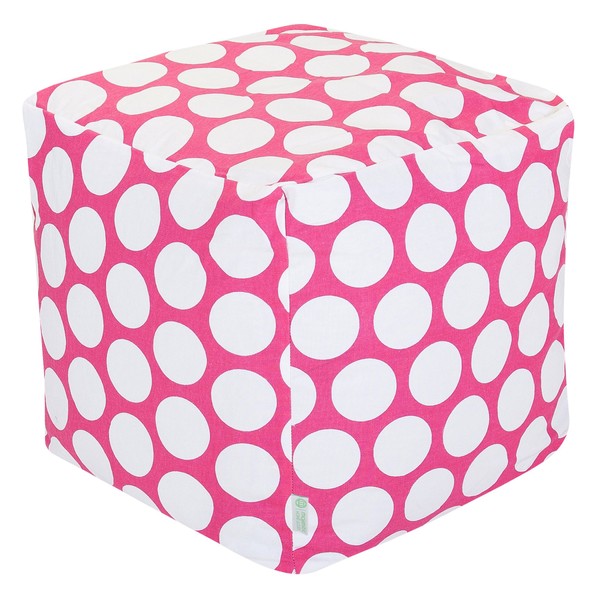 Majestic Home Goods Hot Pink Large Polka Dot Bean Bag