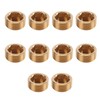 Leliafleury 10Pcs Brass Pipe Plugs 1/8" Internal Hex Thread Socket