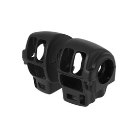 HDBUBALUS Handlebar Switch Housing Cover Case Switch Housing Caps Fit for Harley Touring Road King Tri Electra Glide 1996-2013 Black