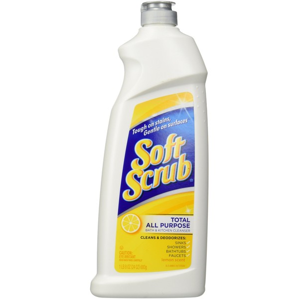 Soft Scrub Cleanser, Lemon, 24 oz-2 pk
