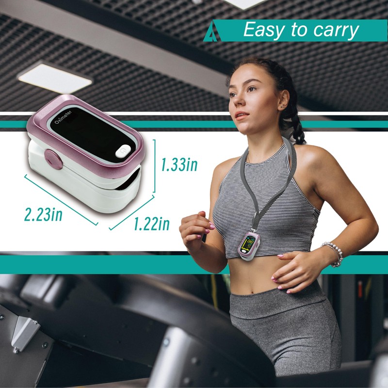 Pulse Oximeter Fingertip Rechargeable, Pulse Oximeter and Oxygen Monitor with