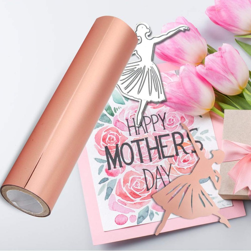 5mx15cm Transfer Sheets，196.8"5.9" Metallic Variety Pack Glimmer Hot Foil Roll
