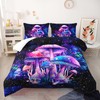 Nttopship Fantasy Mushrooms Comforter Set Full,Galaxy Fantasy 3 Pieces Bedding