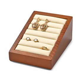 Oirlv Wooden Ring Holder Ring Display Stand Ring Organiser Holder Ring Storage Stand for Ring Earring Storage and Display