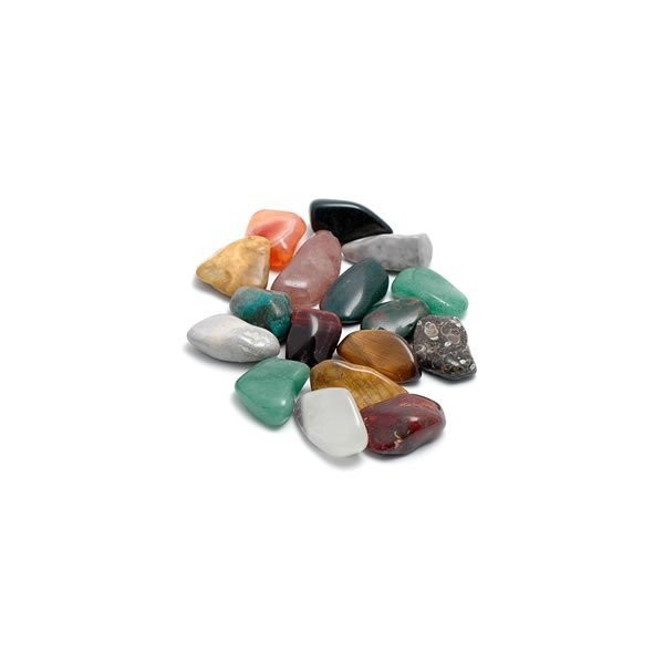Precious Stones, 20 Assorted Tumbled Polished Size 2 to 3 cm