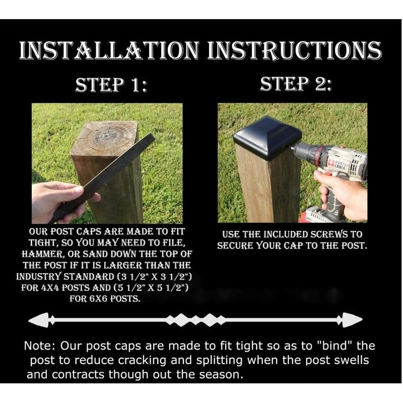 Metal Bigfoot Post Cap for 4x4 Nominal Post (for Posts
