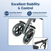 KneeRover Knee Scooter Steerable Knee Walker Crutch - Matte Black
