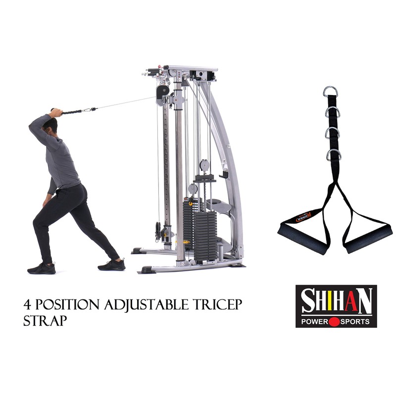 SHIHAN POWER-SPORTS GYM STIRRUP DOUBLE Handles Adjustable Multi Gym Machine