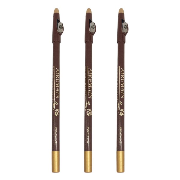 3 x Hairline Barber Magic Pencil Tool Fit Making Arches Shaver Light Brown
