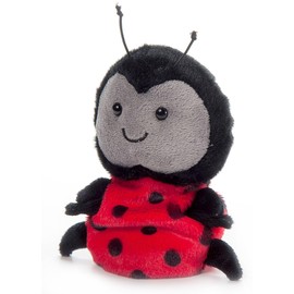 The Petting Zoo Ladybug Stuffed Animal Plushie, Gifts for Kids, Nuggetz Animals, Lady Bug Plush Toy, 6 inches