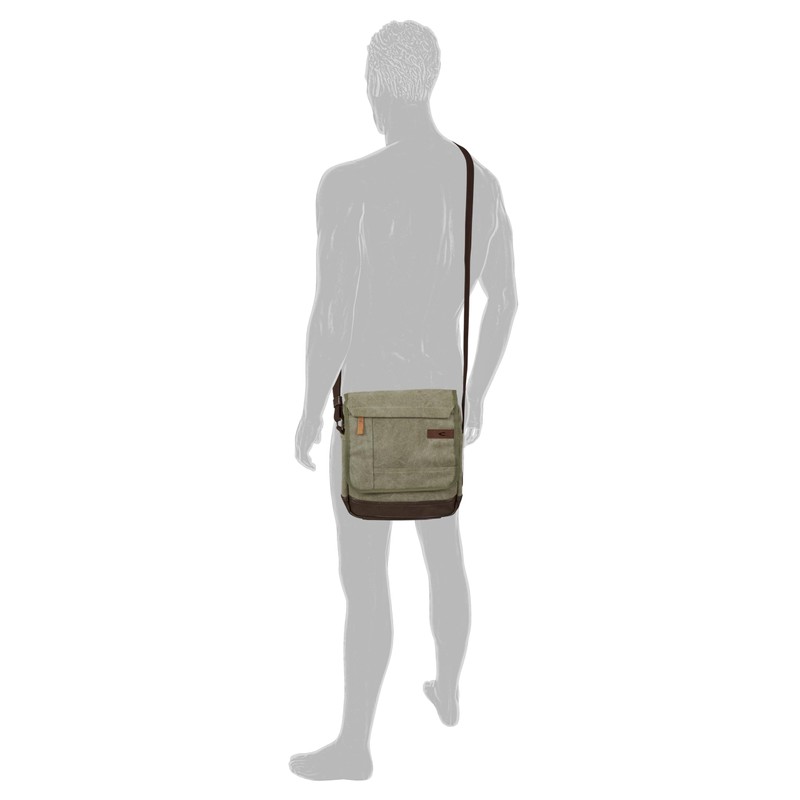 camel active Men's Air Flap Bag, khaki, 004073