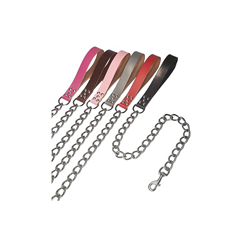 Heavy Duty Chain Lead Chew Proof Leash Non Rust Metal